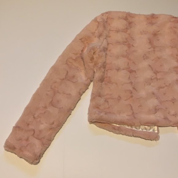 Handmade Bedazzled Pink Minky Blazer - Women’s Size XS - Picture 9 of 12
